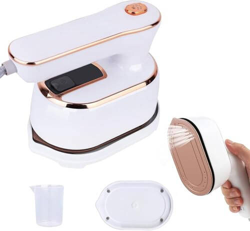 Portable Iron for Clothes, Travel Mini Steamer, Support Dry and Wet Ironing 15s Fast Heat Up 180° Rotatable Small Mini Steam Iron for Travel Home College Dorm Essentials Present - 1