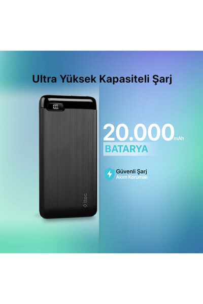 Портативное зарядное устройство / Powerbank PowerSlim LCD 20.000 mAh с входом/выходом USB-C - 2