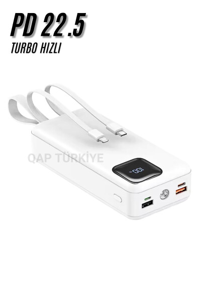 Powerbank 50000 Mah Pd 22,5w Süper Hızlı Şarj 3.0 Qualcomm Taşınabilir Power Bank - 8