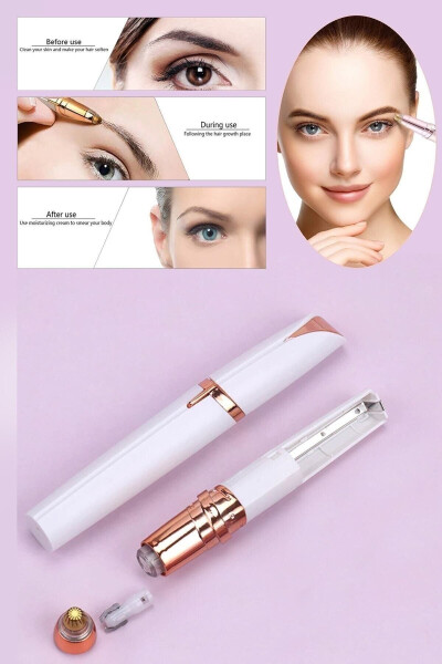 Precision Facial Hair Remover Eyebrow Mustache Epilator - 15