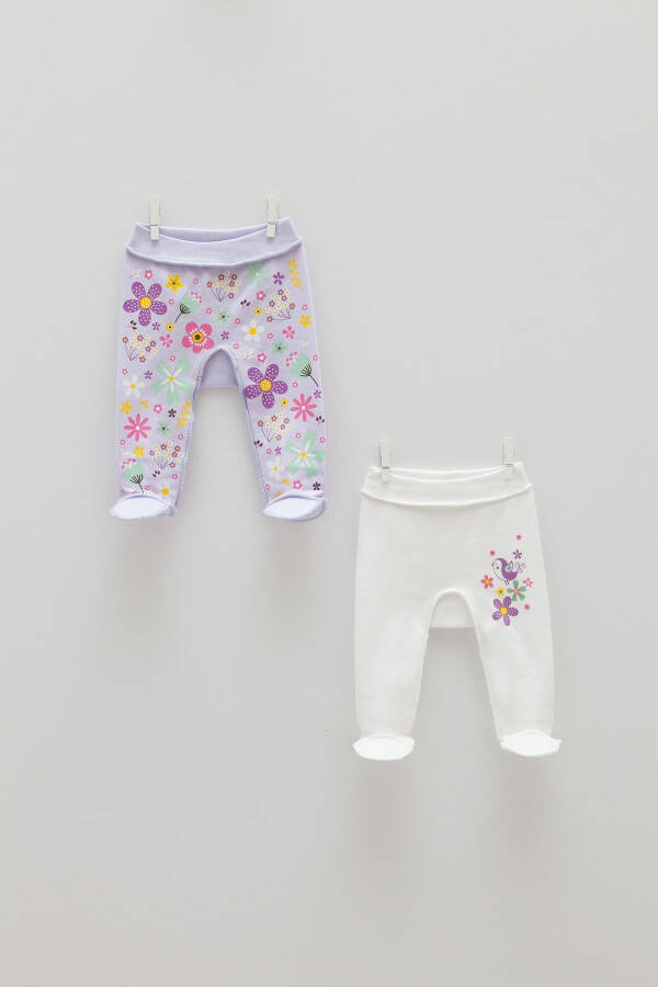 Premature Baby 2-Pack Pants Flowers - 2