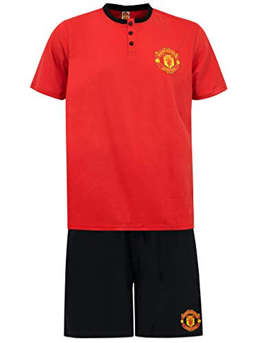 Premier League Mens Manchester United Pajamas Red Size - 1