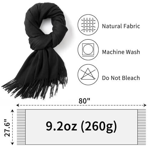 Premillow Scarfs for Women, Winter Scarf, Classic Pashmina Shawls and Wraps, Cashmere Feel Scarfs for Women, Long scarves - 6