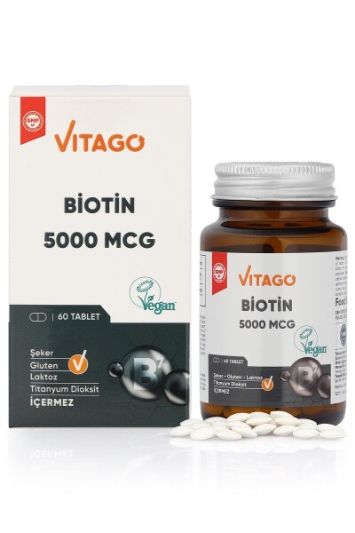 Premium Biotin 5000 Mcg 60 Tabletka - 5