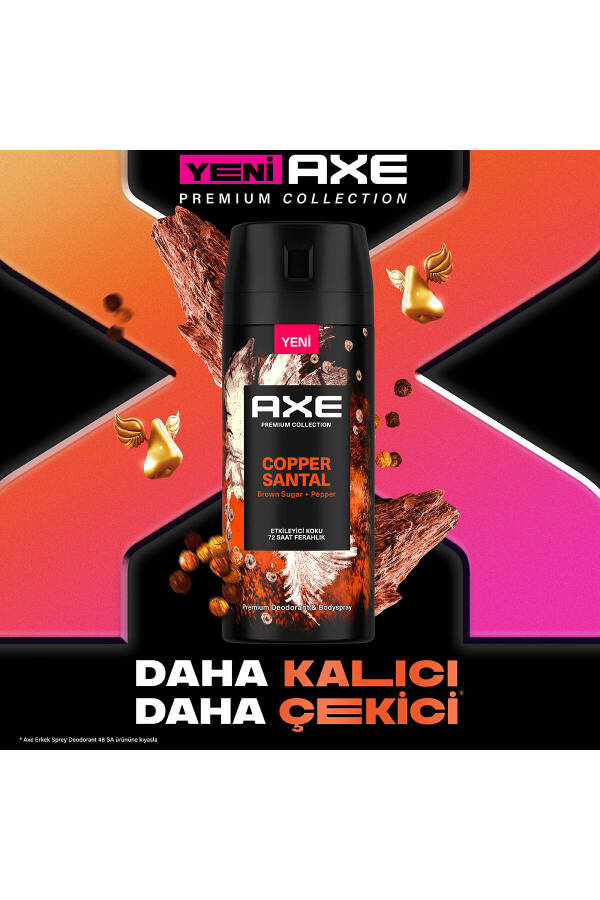 Premium Collection Erkek Sprey Deodorant Bakır Sandal 72 Saat Ferahlık 150 ml X3 - 19