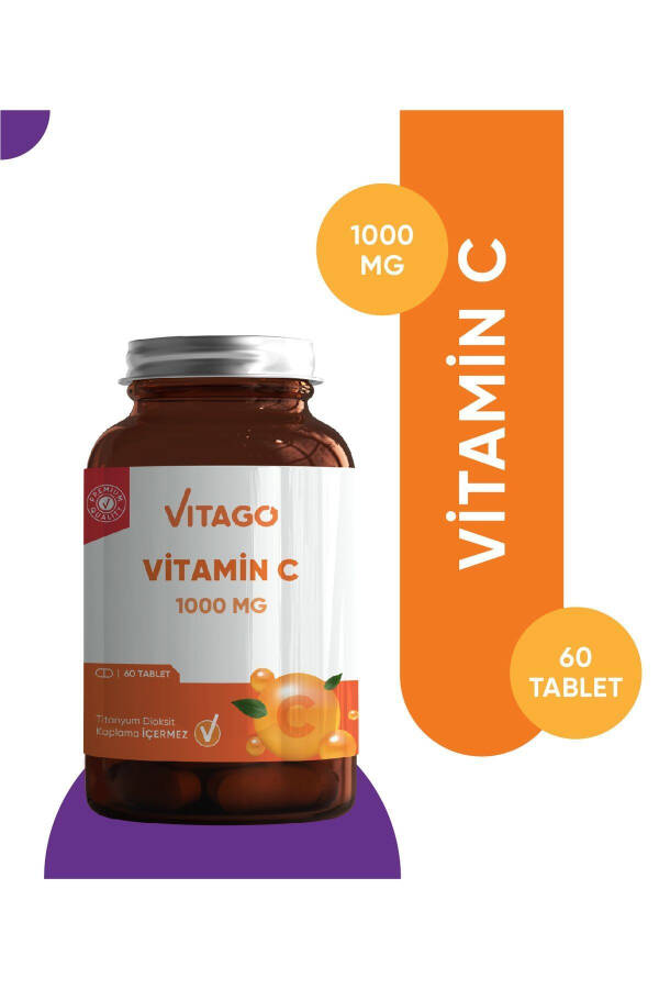 Premium Vitamin C 1000 MG Tablet Dietary Supplement 60 Count - 1