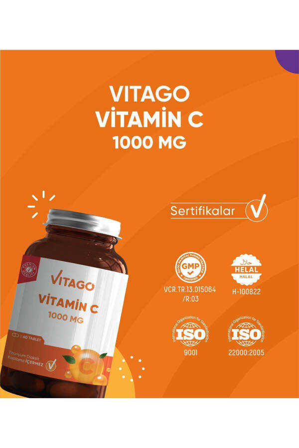 Premium Vitamin C 1000 MG Tablet Dietary Supplement 60 Count - 4