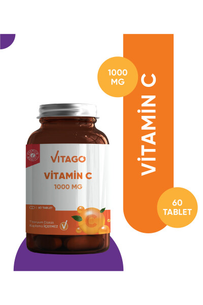 Premium Vitamin C 1000 MG Tablet Dietary Supplement 60 Count - 5