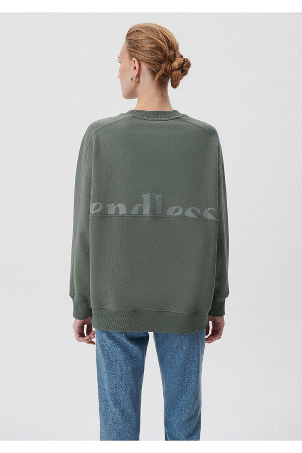 Printed Green Sweatshirt 1s10015-70123 - 16