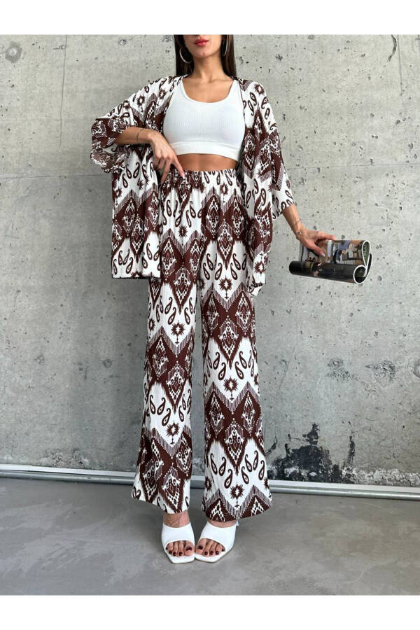 Printed Kimono Set - 4