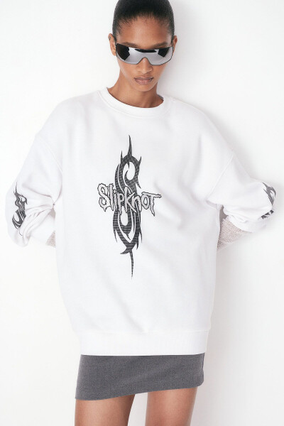 Printed Oversize Sweatshirt - 2