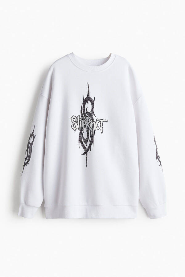 Printed Oversize Sweatshirt - 3