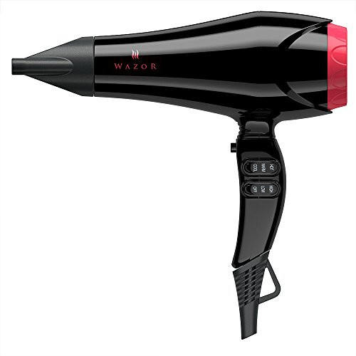 PRO Powerful Hair Dryer with Diffuser Drying Hair Fast, 1875W AC Motor Ionic Blow Dryer with Less Frizz, Shine and Salon, 3 Heat/ 2 Speed, ALCI Plug, Black - 6