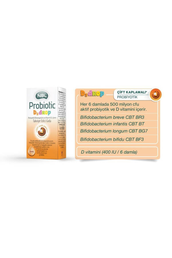 Probiyotik D3 Damla Takviye Edici Gıda 7.5 ml - 9