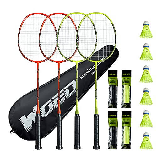 Profesyonel Karbon Fiber Badminton Raketleri Bahçeler Spor Salonu İçin Badminton Raketi - 1