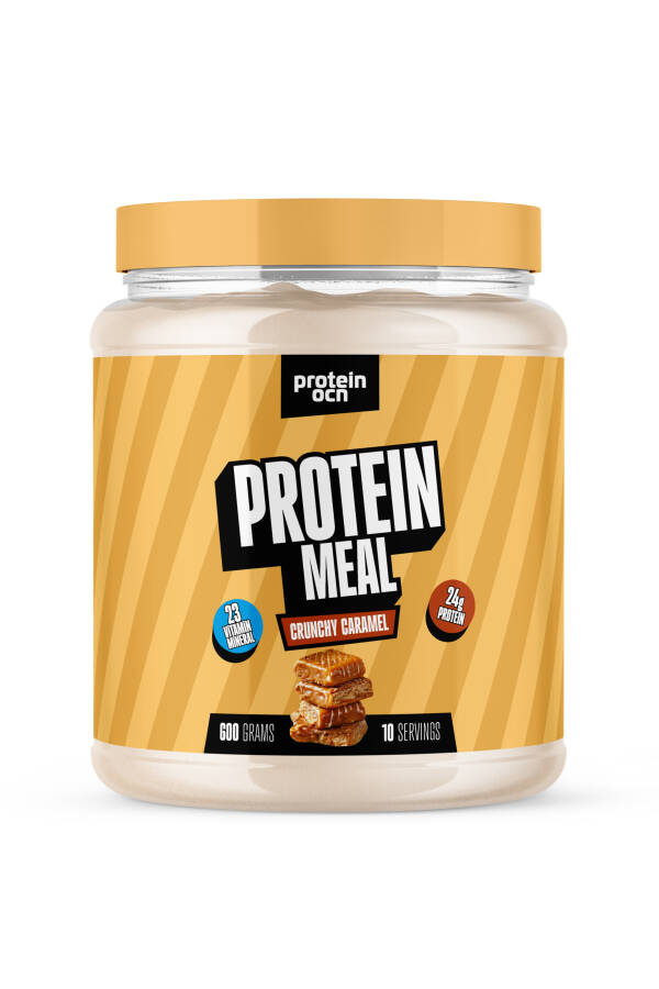 Protein Öğün Tozu - Crunchy Caramel - 600g - 10 Servis - 1