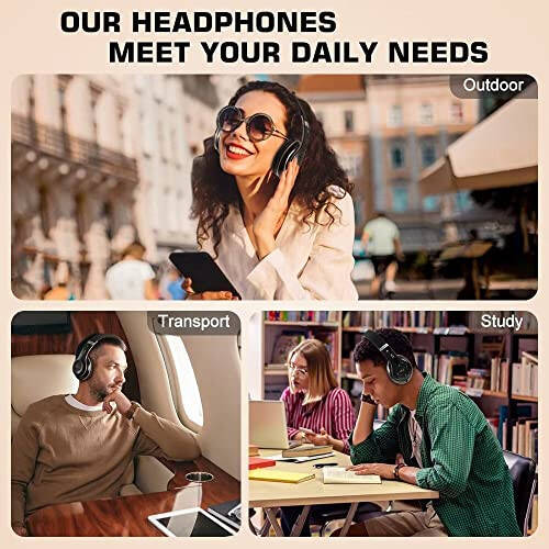 PRTUKYT 6S Simsiz Bluetooth Quloqchinlar Quloq Usti, Hi-Fi Stereo Katlanadigan Simsiz Stereo Quloqchinlar Mikrofonli, Ovoz Balansi, Telefon/Kompyuter Uchun FM (Qora & Oltin) - 2