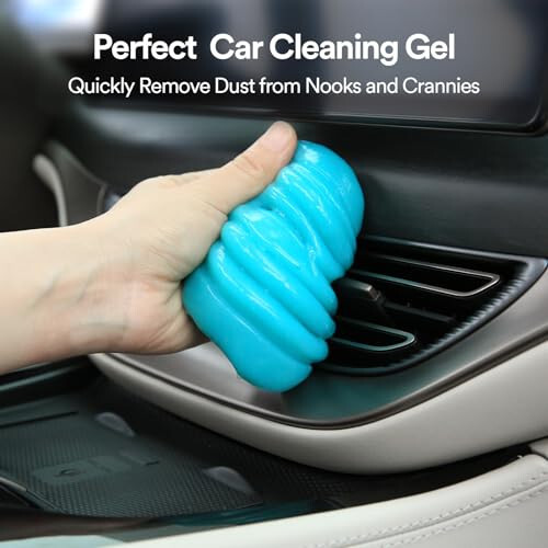 PULIDIKI Car Cleaning Gel for Car Detailing Kits Car Putty Auto Detailing Tools Car Interior Cleaner Car Cleaning Slime Car Accessories Keyboard Cleaner Blue Pink (2Pack) - 2