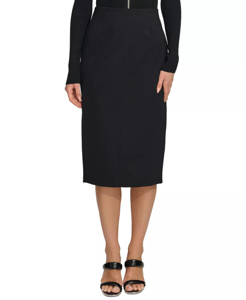 Pull-On Pencil Skirt Black - 1