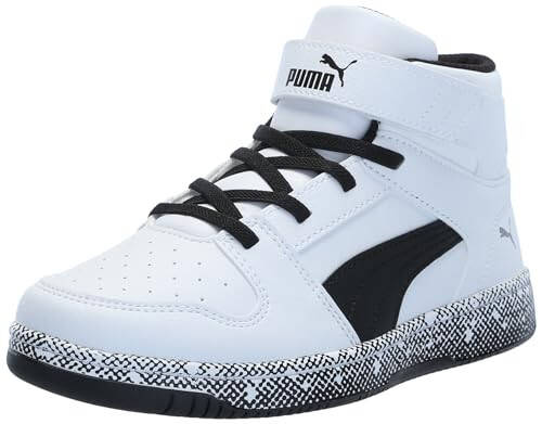 PUMA unisex-bolalar uchun Rebound Layup Mid Kanca va Halqa sport poyabzali - 1