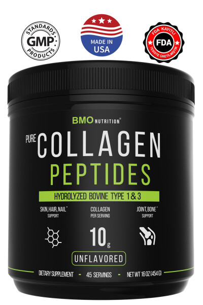 Pure Collagen Peptides 10,000 Mg Hydrolyzed Collagen Powder 454gr - 1