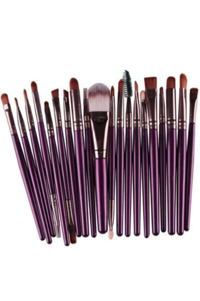 Purple 20 Piece Professional Makeup Brush Set - 5