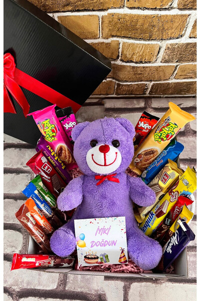 Purple Bear's Chocolate Birthday Gift Box - 1