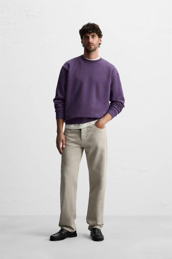 Purple bicycle neck sweatshirt - 9