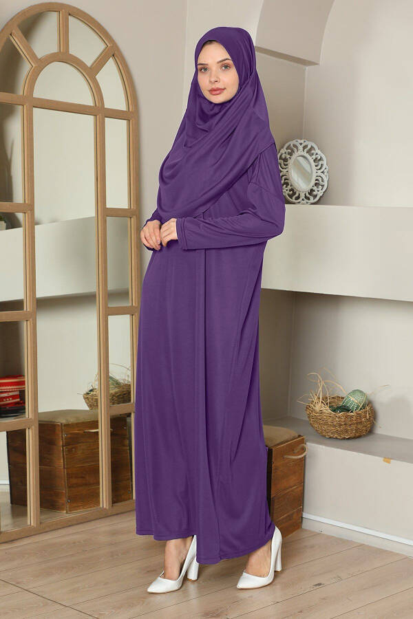 Purple One-Piece Prayer Dress - 1