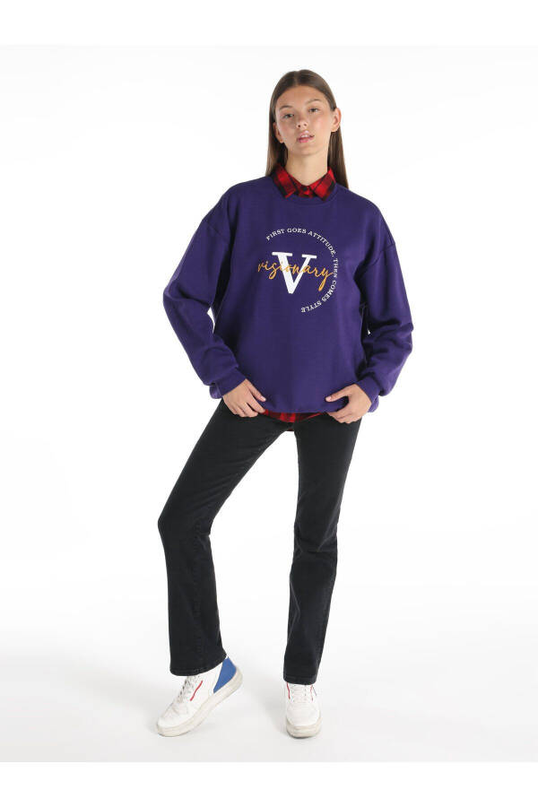 Purple Women's Sweatshirt - 3