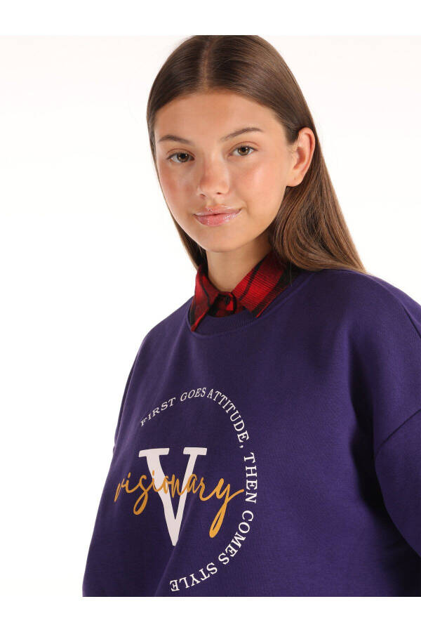 Purple Women's Sweatshirt - 4