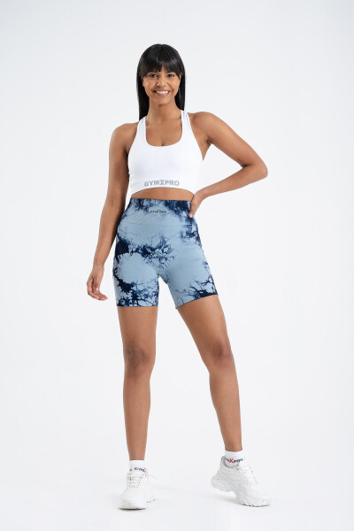 Push-up Detailed Sport Tie-Dye Shorts - 1