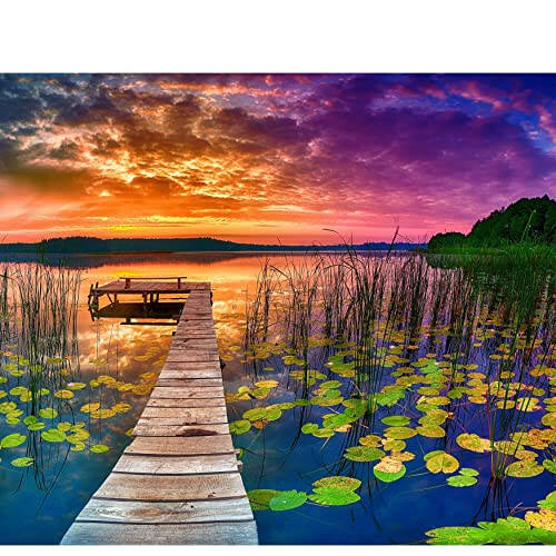 Puzzles for Adults 1000 Pieces - 20x30 in HD Quality Landscape 1000 Piece Puzzle for Adults & Families | Sturdy 2mm Adult Puzzle Pieces | 8 Jigsaw Puzzles Saver Sheets & Full-Sized 1:1 Poster Included - 1