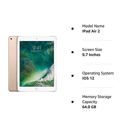 Qayta tiklangan Apple iPad Air 2 - 64GB - Oltin (Qayta tiklangan) - 3