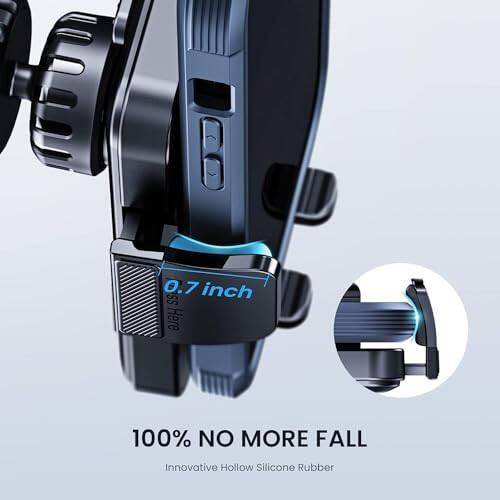 Qifutan Cell Phone Holder [Never Fall Upgrade Clip] Phone Holder Car Automobile Air Vent Hands Free for Car Fit Car Phone Holder Mount for All for iPhone Android Smartphone - 3