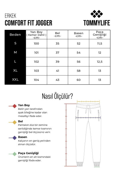 Qora fermuarlı standart kalıp jogger erkaklar uchun sport shimlari - 12