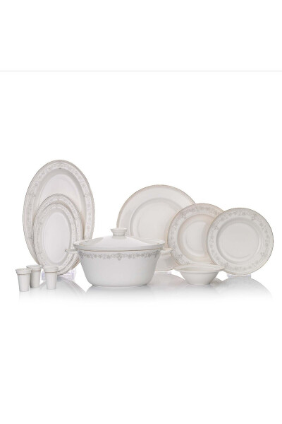 Queen Natty Bone Dinner Set 60 Pieces Gold - 2