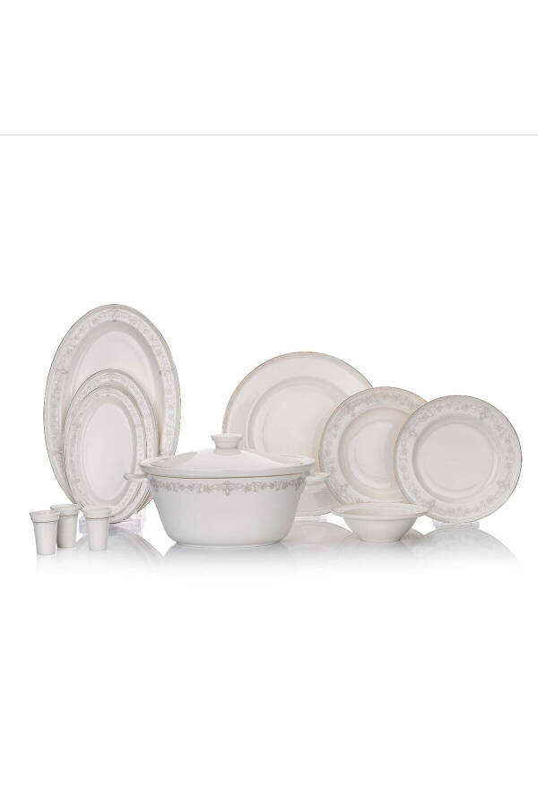 Queen Natty Bone Dinner Set 60 Pieces Gold - 7