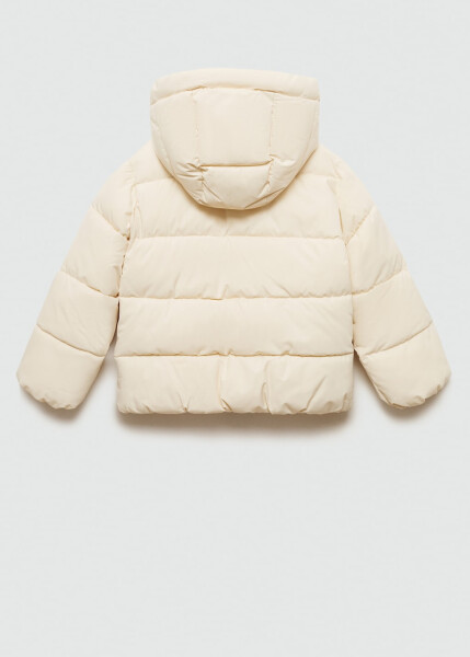 Quilted anorak with fur lining (Ecru) - 10