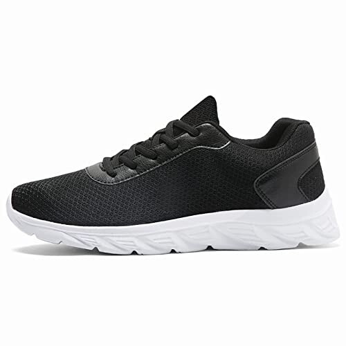 Qunkii Sneakers for Men Hiking Shoes Athletic Running Tennis Shoes Lightweight Sport Gym Jogging Walking Sneakers White - 7