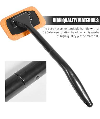 RACOONA Windshield Cleaning Tool,Car Cleaning Window Tool,Car Window Cleaner Tool,Car Accessories Car Window Cleaner with Unbreakable Extendable Handle and Microfiber Cloth for Auto Glass Wiper Car - 4