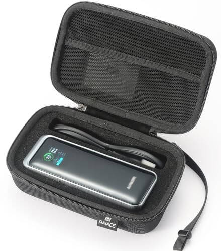 RAIACE Hard Travel Storage Case Compatible with Anker 27,650mAh 250W PowerBank + Anker 100W Charging Base. (case only) - Black - 1