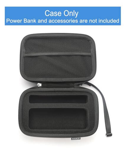 RAIACE Hard Travel Storage Case Compatible with Anker 27,650mAh 250W PowerBank + Anker 100W Charging Base. (case only) - Black - 2