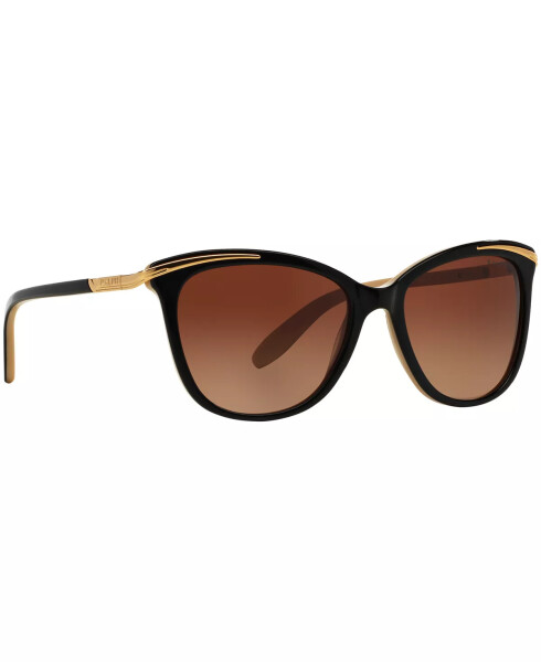 Ralph Lauren Polyarizatsiya Qoshilgan Quyosh Ko'zoynaklari, RA5203 BLACK TAN/ BROWN GRADIENT POLAR - 3