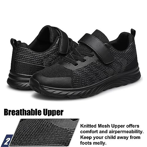 Raoendis Boys Girls Sneakers Kids Shoes Lightweight Breathable Athletic Running Tennis Fitness Shoes for Unisex Toddler/Little Kid/Big Kid - 4