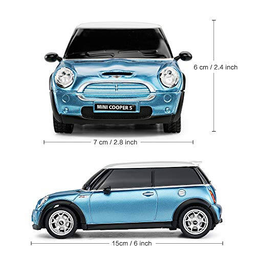 RASTAR 1:24 RC Araba Oyuncak Mini Cooper Araba Çocuklar İçin Mini Cooper S Uzaktan Kumandalı Araba - Mavi - 3