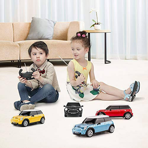 RASTAR 1:24 RC Araba Oyuncak Mini Cooper Araba Çocuklar İçin Mini Cooper S Uzaktan Kumandalı Araba - Mavi - 7