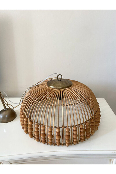 Rattan, Bambu, Hasır Sarkıt Avize Çap: 40 Cm - 2