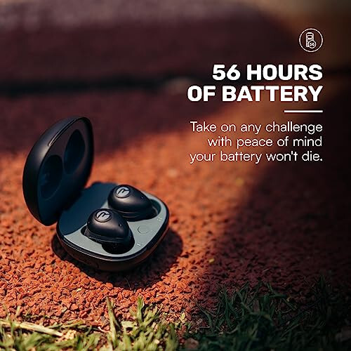 Raycon Fitness Bluetooth Gerçek Kablosuz Kulaklıklar, Dahili Mikrofon, 56 Saat Pil Ömrü, IPX7 Su Geçirmezlik, Aktif Gürültü Engelleme, Farkındalık Modu ve Bluetooth 5.3 (Siyah) - 3