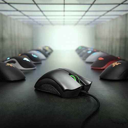 Razer DeathAdder Essential Oyun Faresi: 6400 DPI Optik Sensör - 5 Programlanabilir Düğme - Mekanik Anahtarlar - Kauçuk Yan Kavrama - Klasik Siyah - 6